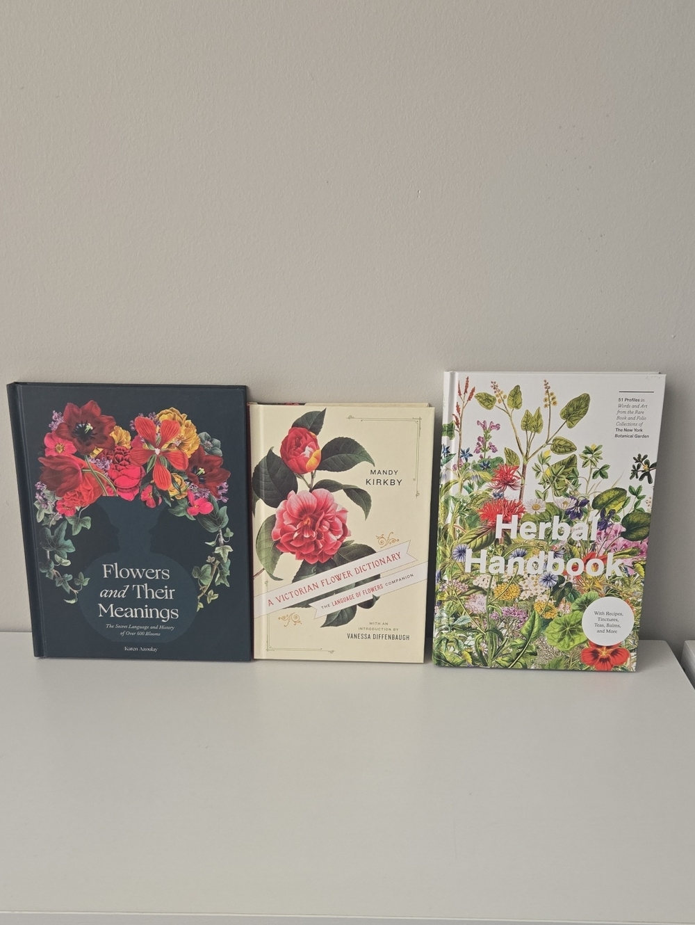 Bundle: 3 Botanical Books Victorian Flowers & Herbal Handbook